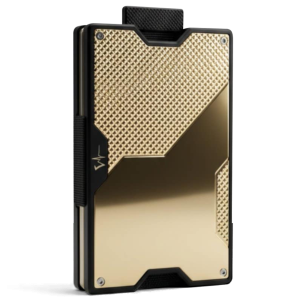 Impulse Slim Wallet – Brass 50/50 Knurls