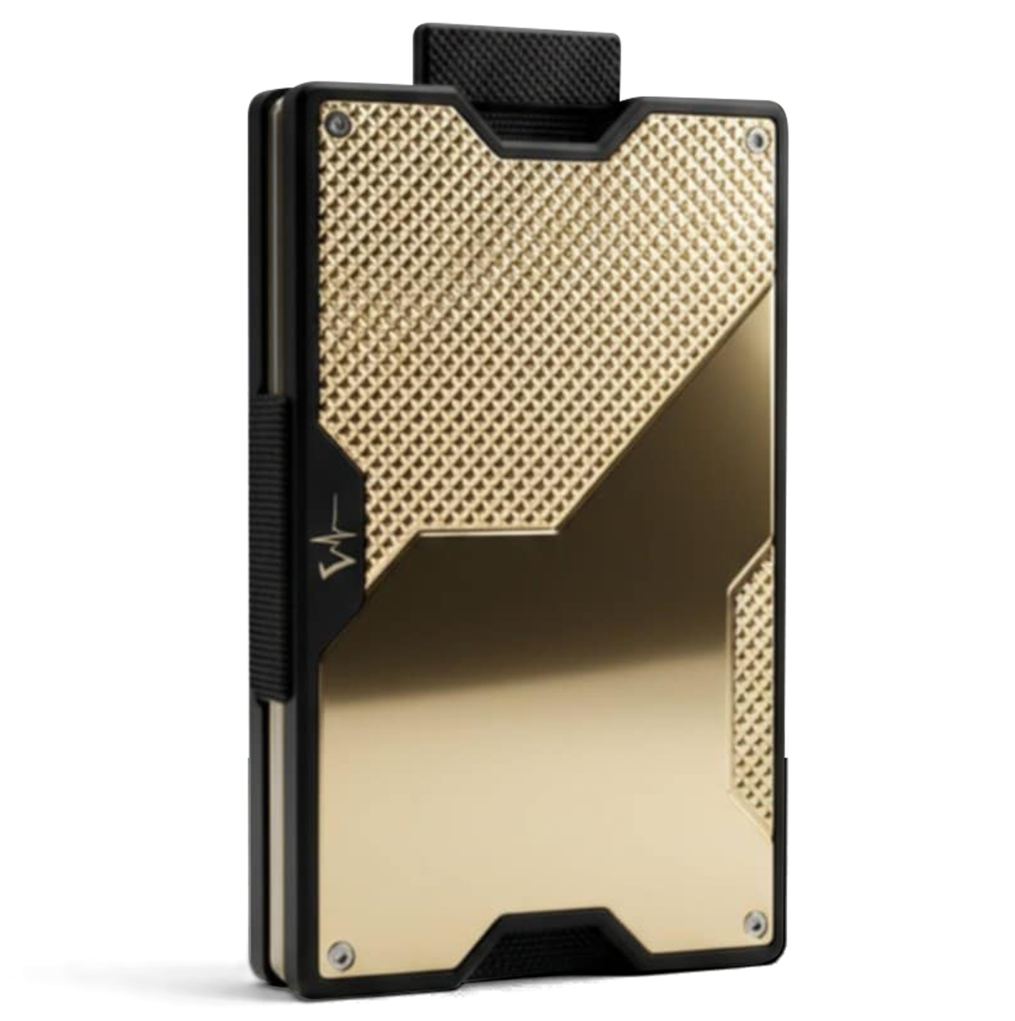 Impulse Slim Wallet – Brass 50/50 Knurls